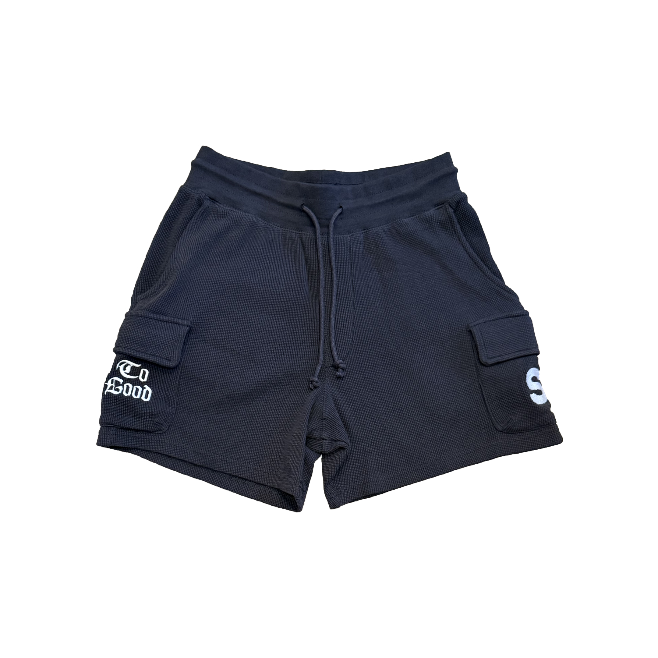 S* staple waffle knit shorts