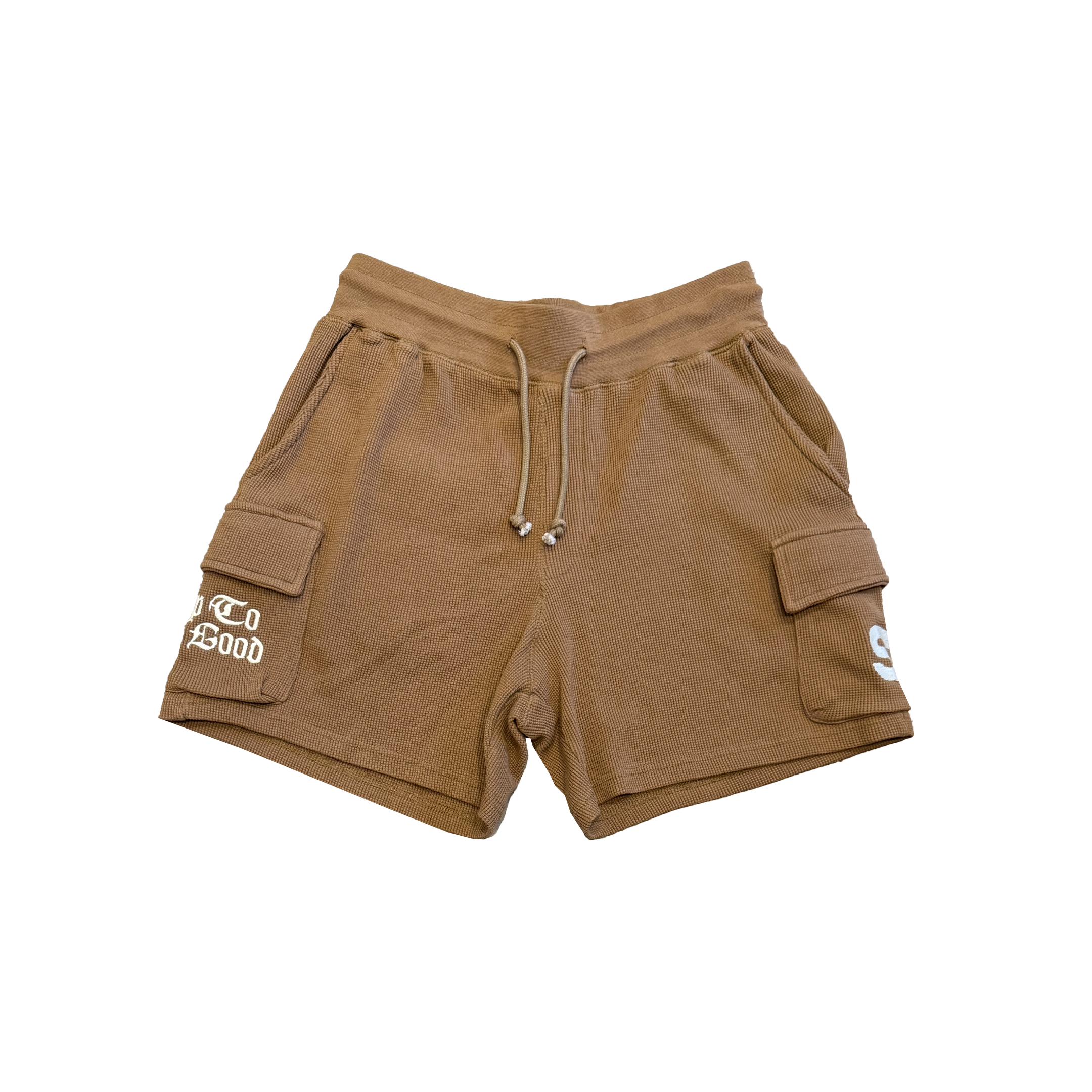 S* staple waffle knit shorts