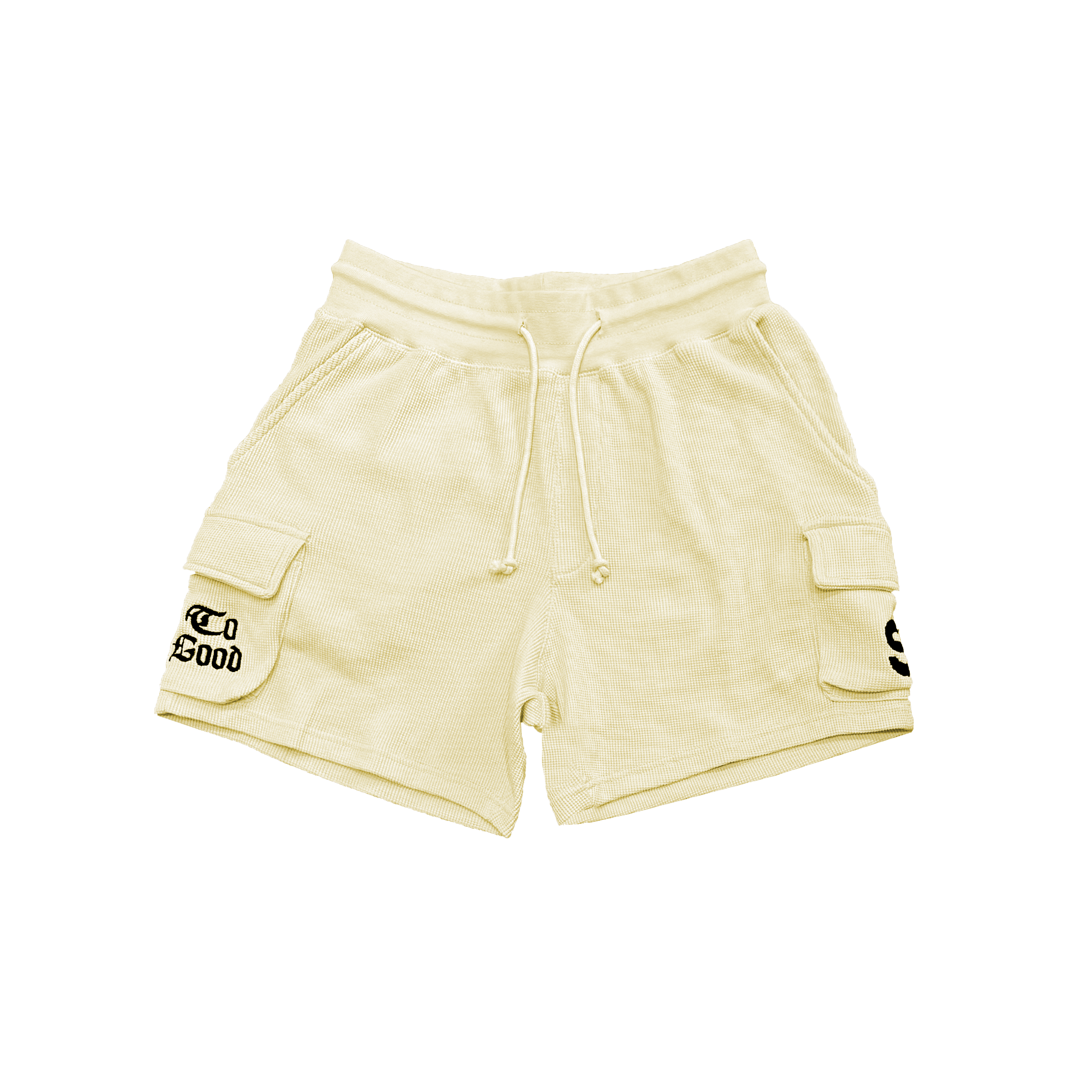 S* staple waffle knit shorts