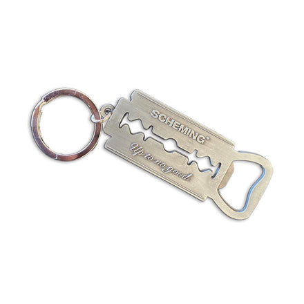 Razor Blade Bottle Opener Key Chain - Scheming Co.