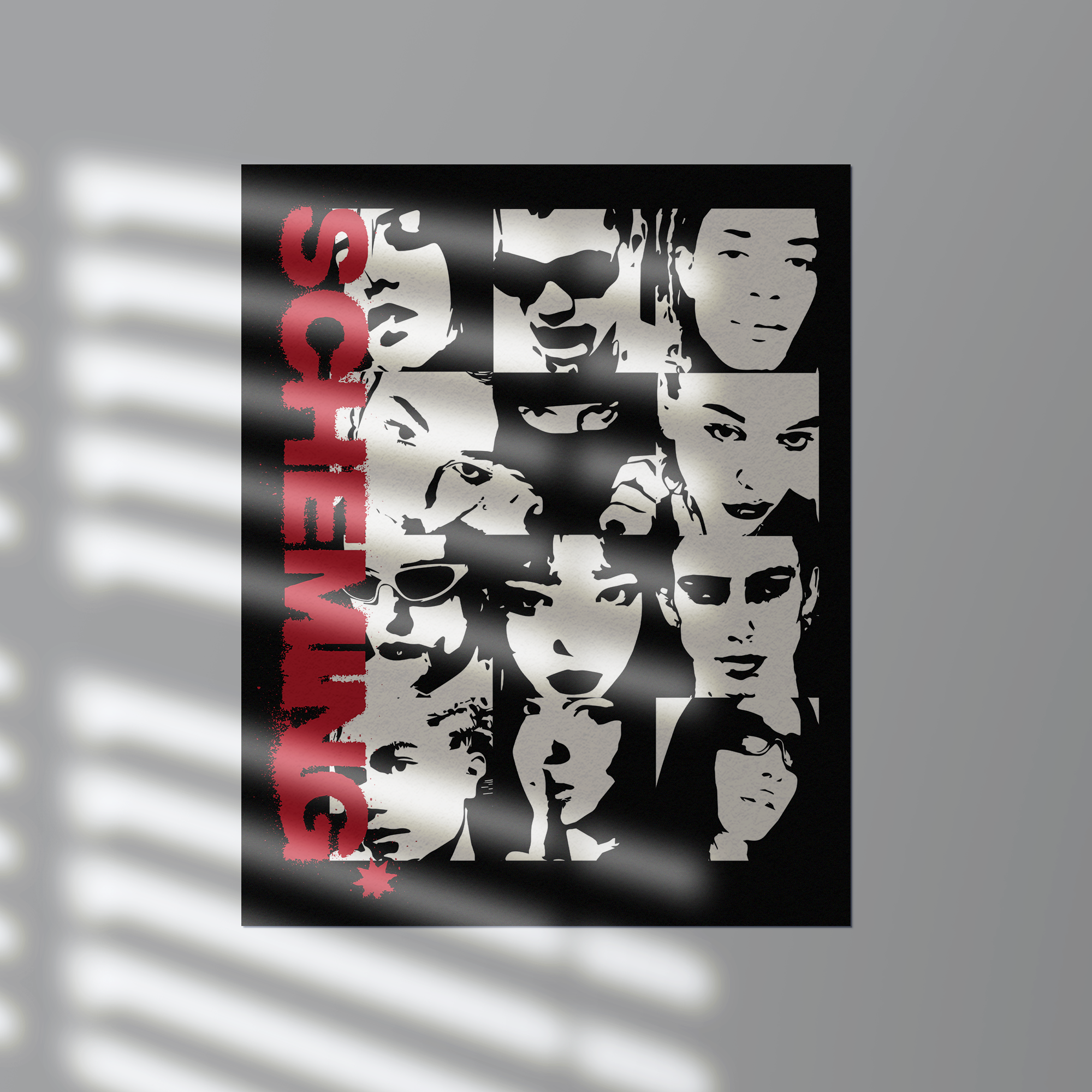 Faces Poster - Scheming Co.