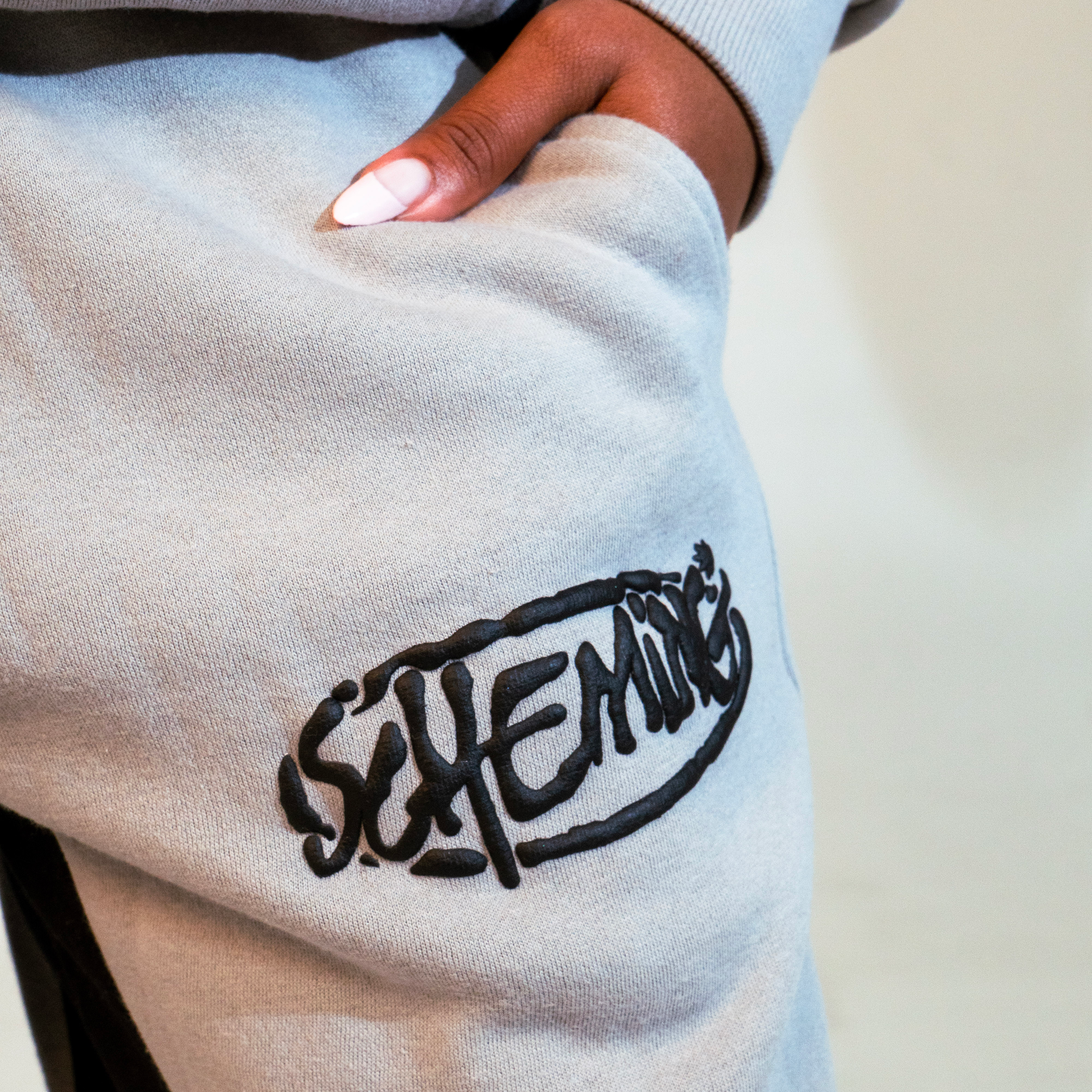 Two-tone fleece pant