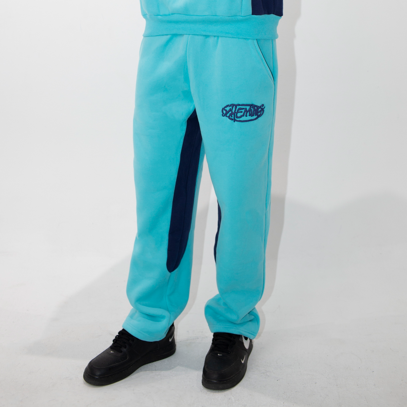 Two-tone fleece pant