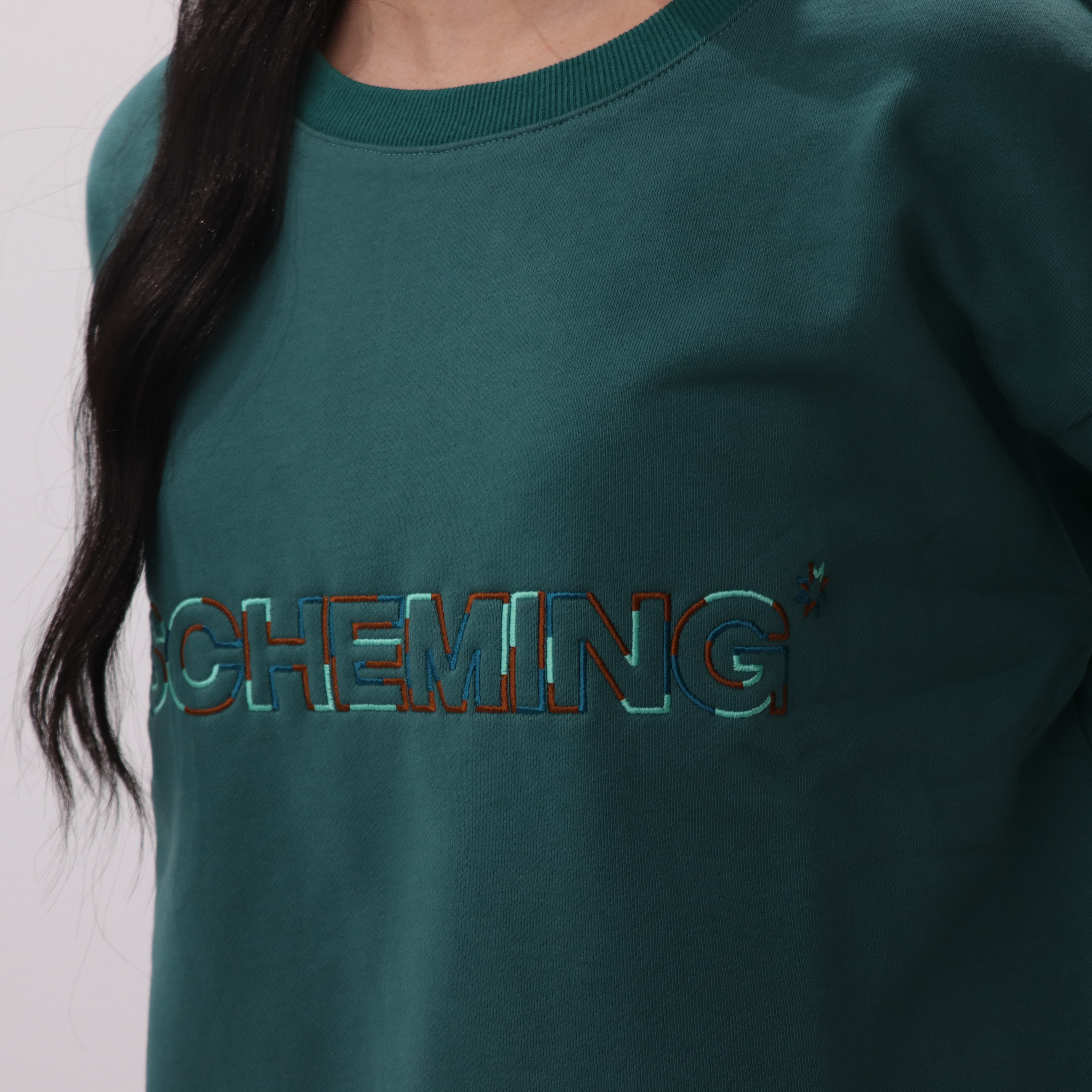 Embroidered Crewneck - Scheming Co.